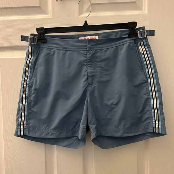 ORLEBAR BROWN
Setter Tape Stripe Swimshorts Blue - Picture 1 of 4